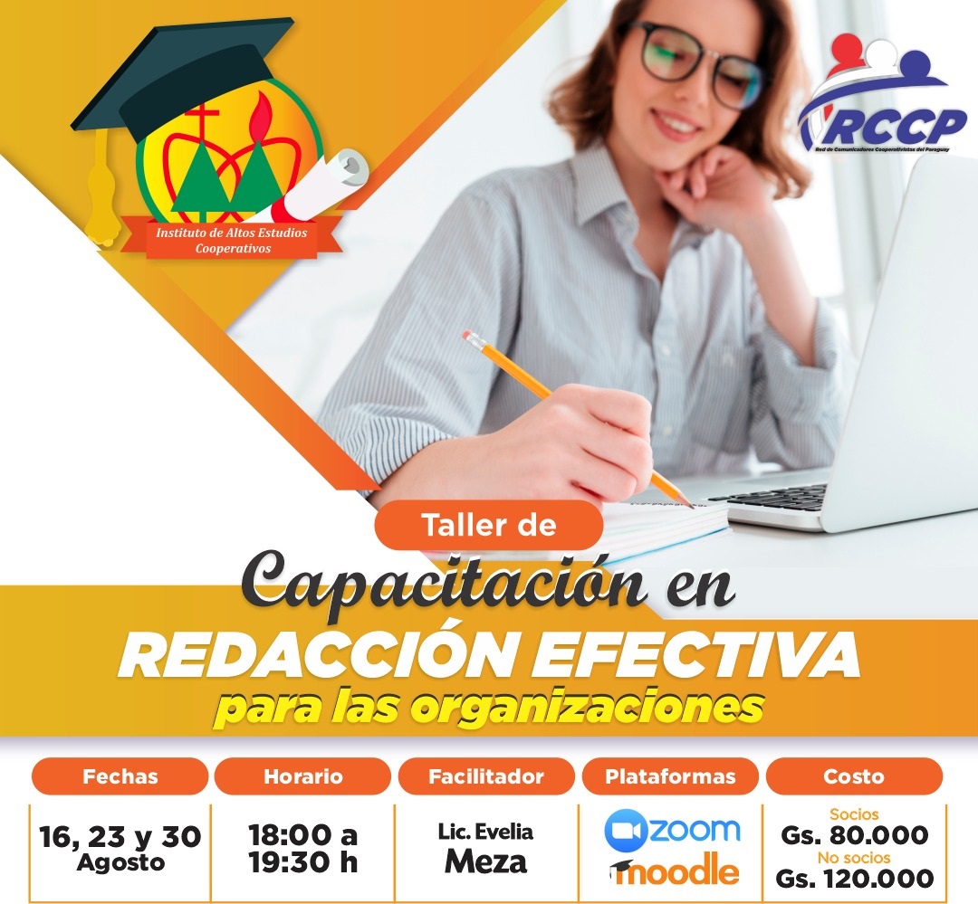 TALLER DE CAPACITACIÓN EN REDACCIÓN CREATIVA PARA ORGANIZACIONES