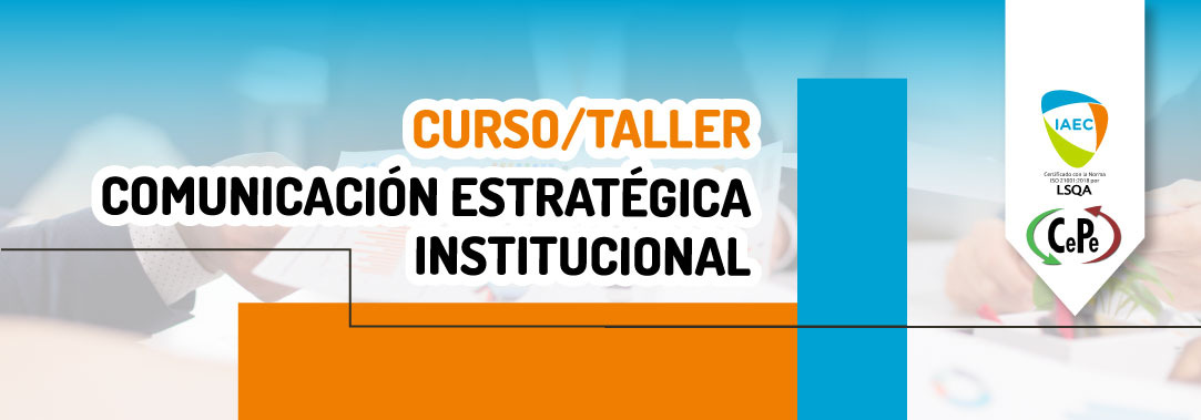 Curso Taller Comunicación Estratégica Institucional